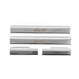 Vnútorné kryty prahov Carmos (4 ks, nerez) Volkswagen Golf 6 2008–2014 fotografia 1