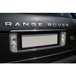 Lišta nad ŠPZ (Carmos, nerezová oceľ) Range Rover III L322 2002–2012 fotografia 1