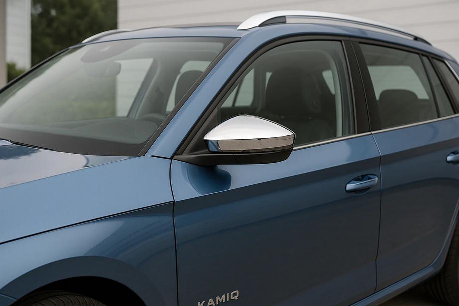 Skoda Kamiq 2019– Kryty zrkadiel (2 ks, nerez) Carmos Image