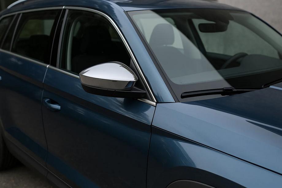 Skoda Kodiaq 2016–2023 Kryty zrkadiel (2 ks, nerez) Carmos Image