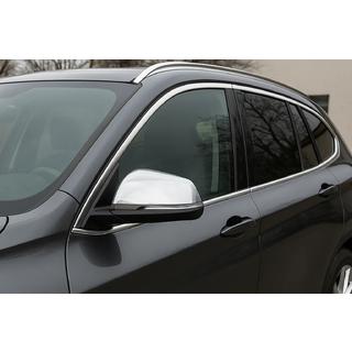 Kryty zrkadiel (2 ks, nerez) Carmos BMW X1 F48 2015–2022 fotografia 1
