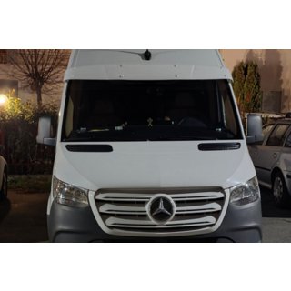 Slnečná clona na čelné sklo na ráme (Biela, 5 mm) Volkswagen Crafter 2006–2016 fotografia 4