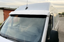 Mercedes Sprinter W907/W910 2018– Slnečná clona na čelné sklo na ráme (Biela, 5 mm) fotografia 1