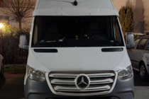 Mercedes Sprinter W907/W910 2018– Slnečná clona na čelné sklo na ráme (Biela, 5 mm) fotografia 4