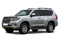 Toyota Land Cruiser Prado 150 2009–2023 Okenné deflektory s chrómovou lištou Niken Luxury (6 ks) fotografia 1