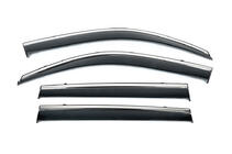 Toyota Land Cruiser Prado 150 2009–2023 Okenné veterné deflektory s chrómom (4 ks, Niken) fotografia 1