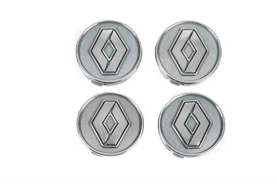 Renault Stredové krytky diskov sivé ren60tur-sir (59 mm na 55 mm, 4 ks) Fotografia 2
