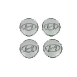 Sivé stredové krytky diskov hyun60tur-sir (59 mm / 55 mm, 4 ks)
