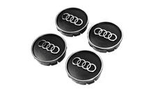 Audi Stredové krytky diskov čierne au5955 (59 mm na 55 mm, 4 ks) fotografia 2