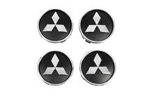 Mitsubishi Stredové krytky diskov čierne mit5955tur-b (59 mm x 55 mm, 4 ks) fotografia 1