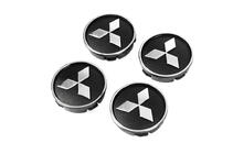 Mitsubishi Stredové krytky diskov čierne mit5955tur-b (59 mm x 55 mm, 4 ks) fotografia 2