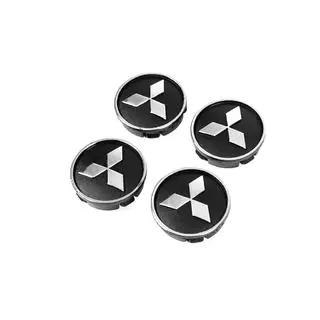 Stredové krytky diskov čierne mit5955tur-b (59 mm x 55 mm, 4 ks) fotografia 2