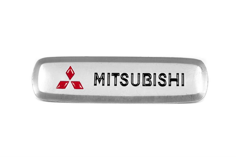 Mitsubishi Hliníkový štítok na autokoberce (1 ks) Image