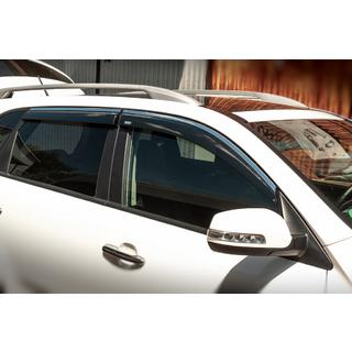 Okenné deflektory s chrómovou lištou (4 ks, Niken) Kia Sorento II XM 2009–2014 fotografia 1