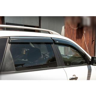 Okenné deflektory s chrómovou lištou (4 ks, Niken) Kia Sorento II XM 2009–2014 fotografia 2
