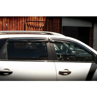 Okenné deflektory s chrómovou lištou (4 ks, Niken) Kia Sorento II XM 2009–2014 fotografia 3