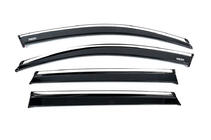 Skoda Kamiq 2019– Veterné deflektory okien s chrómovou lištou (2019-2023, 4 ks, Niken) fotografia 2