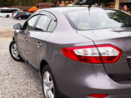 Renault Fluence 2009–2016 Okenné deflektory s chrómovou lištou (4 ks, Niken) fotografia 10