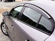 Renault Fluence 2009–2016 Okenné deflektory s chrómovou lištou (4 ks, Niken) fotografia 12