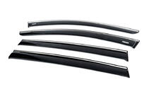 Dacia Sandero 2021– Okenné deflektory s chrómovou lištou (4 ks, Niken) fotografia 2