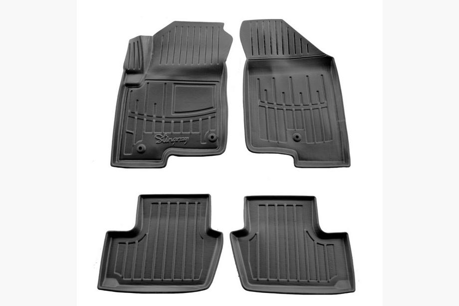 Jeep Compass 2006–2016 Gumové rohože Stingray 3D (4 ks, 2 klipy na vodičovej rohoži) Image