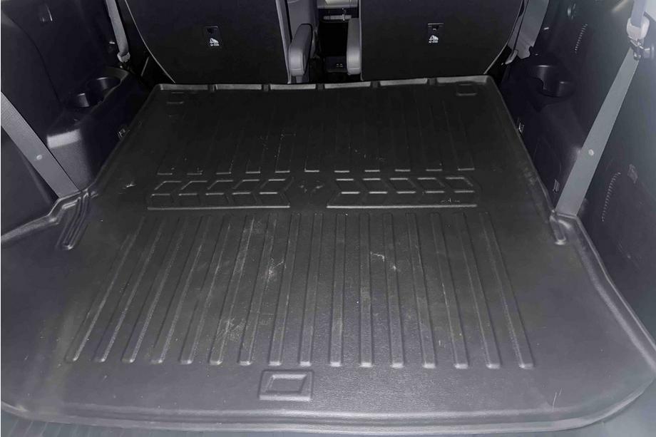 Toyota Highlander 2019– Stingray 3D gumová rohož do kufra (so subwooferom, 7-miestne, so zloženým 3. radom sedadiel) Fotografia 1