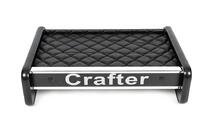 Volkswagen Crafter 2016– Polička na palubnú dosku (čierna s čiernym prešívaním) fotografia 1