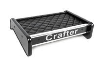 Volkswagen Crafter 2016– Polička na palubnú dosku (čierna s čiernym prešívaním) fotografia 2