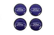 Ford Stredové krytky diskov 53/51 mm modré frd5351bl (4 ks) fotografia 1