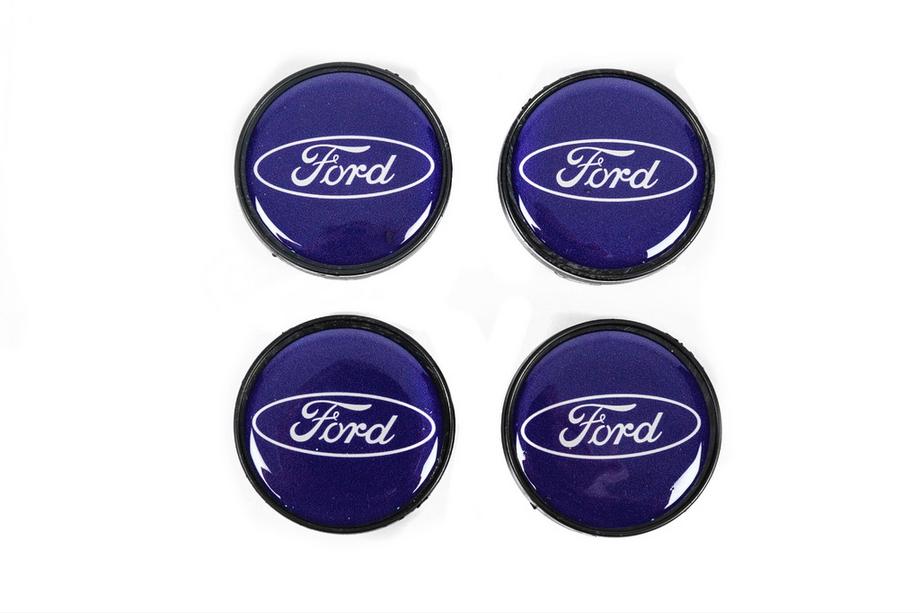 Ford Stredové krytky diskov 53/51 mm modré frd5351bl (4 ks) Image
