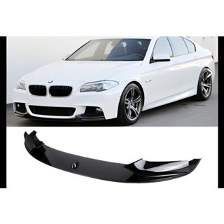 Predný nárazníkový lip spojler DPT Lip V-1 (pre M-Performance, lesklá čierna) BMW 5. rad F10/F11 2010–2016 fotografia 2