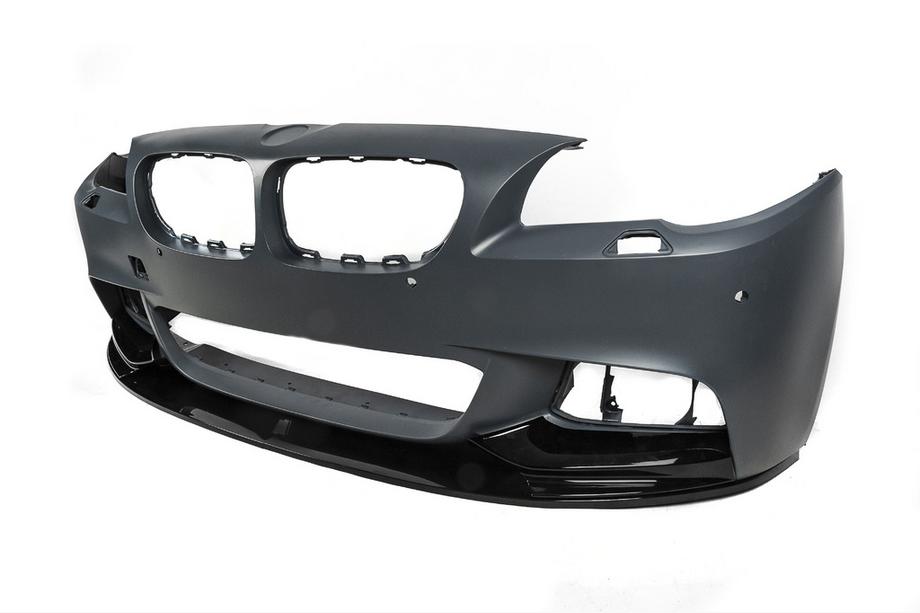 BMW 5. rad F10/F11 2010–2016 Predný nárazníkový lip spojler DPT Lip V-1 (pre M-Performance, lesklá čierna) Fotografia 10