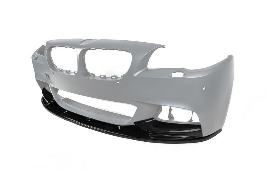 BMW 5. rad F10/F11 2010–2016 Lip spojler predného nárazníka DPT Lip V-2 (pre M-Performance, čierny lesklý) Fotografia 9