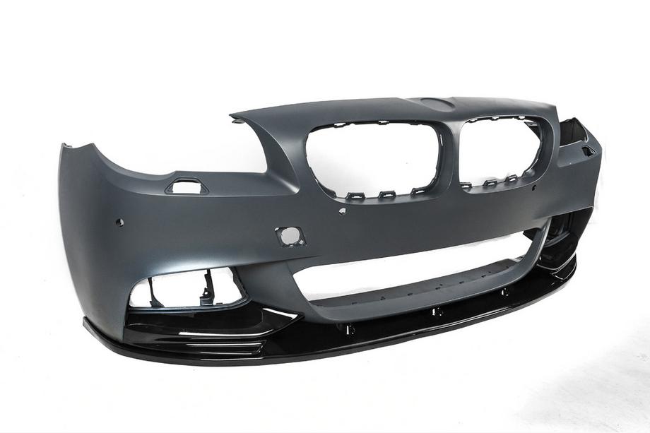 BMW 5. rad F10/F11 2010–2016 Lip spojler predného nárazníka DPT Lip V-2 (pre M-Performance, čierny lesklý) Fotografia 13