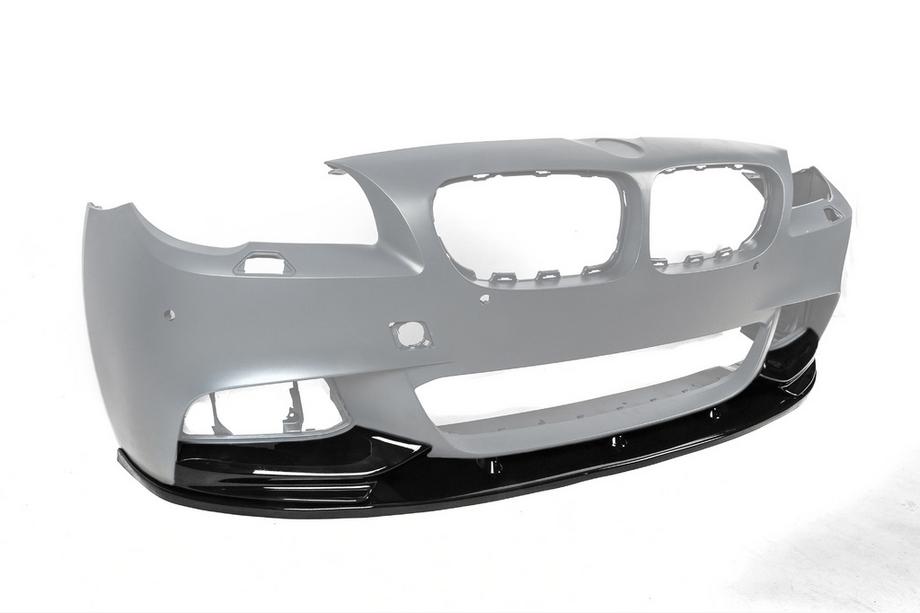 BMW 5. rad F10/F11 2010–2016 Lip spojler predného nárazníka DPT Lip V-2 (pre M-Performance, čierny lesklý) Fotografia 8