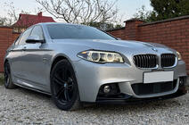BMW 5. rad F10/F11 2010–2016 DPT V-1 nadstavce prahov (pre M-Sport/M5 prahy, čierna lesklá) fotografia 1