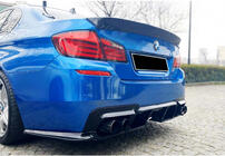 BMW 5. rad F10/F11 2010–2016 Zadný difúzor DPT V-1 (pre M-Performance, čierny lesklý) fotografia 6