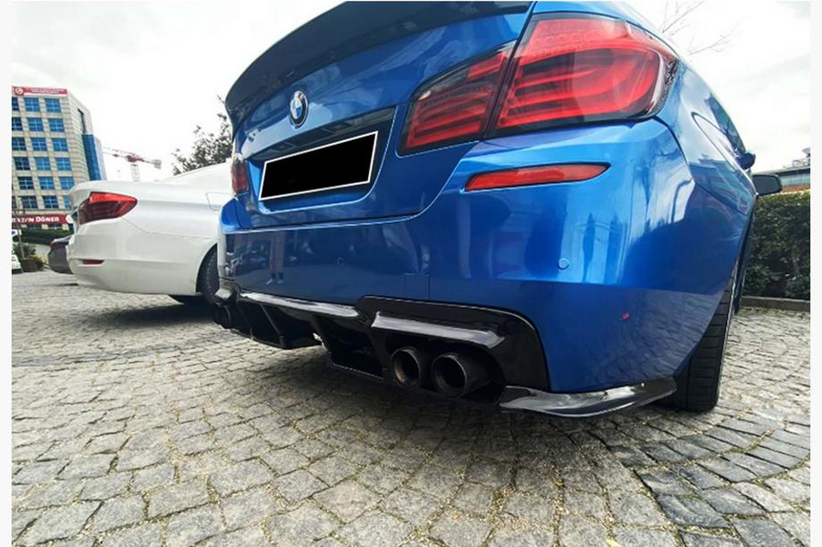BMW 5. rad F10/F11 2010–2016 Zadný difúzor DPT V-1 (pre M-Performance, čierny lesklý) Image