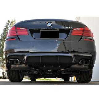 Zadný difúzor DPT V-2 (pre M-Performance, lesklá čierna) BMW 5. rad F10/F11 2010–2016 fotografia 1