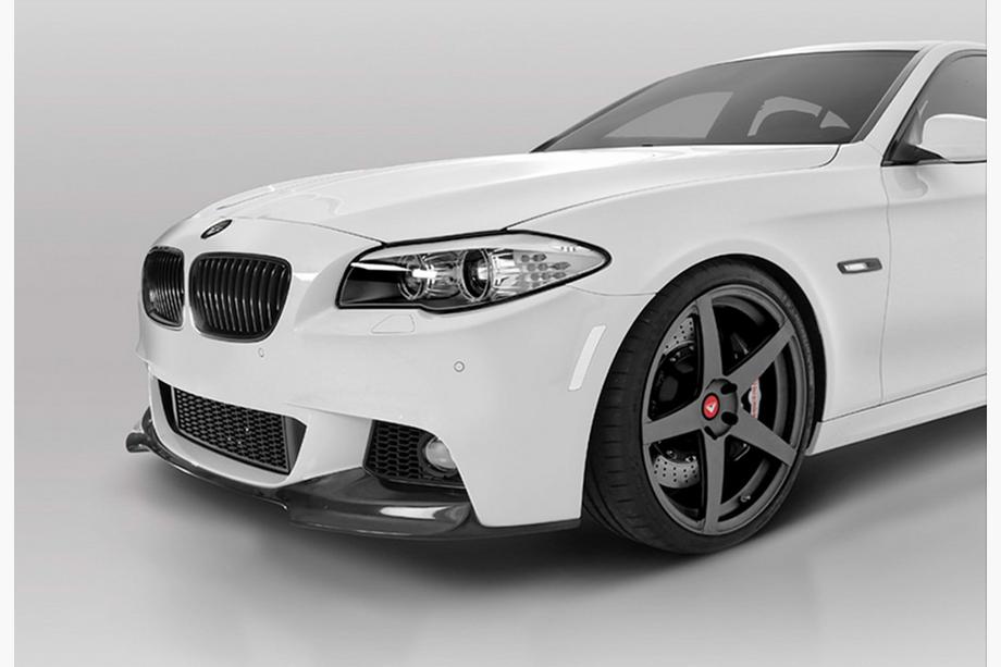 BMW 5. rad F10/F11 2010–2016 Predný nárazník lip spojler DPT Lip V-3 (pre M-Performance, lesklá čierna) Fotografia 1