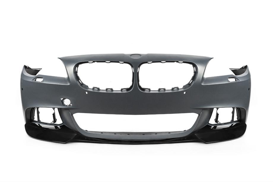 BMW 5. rad F10/F11 2010–2016 Predný nárazník lip spojler DPT Lip V-3 (pre M-Performance, lesklá čierna) Fotografia 8