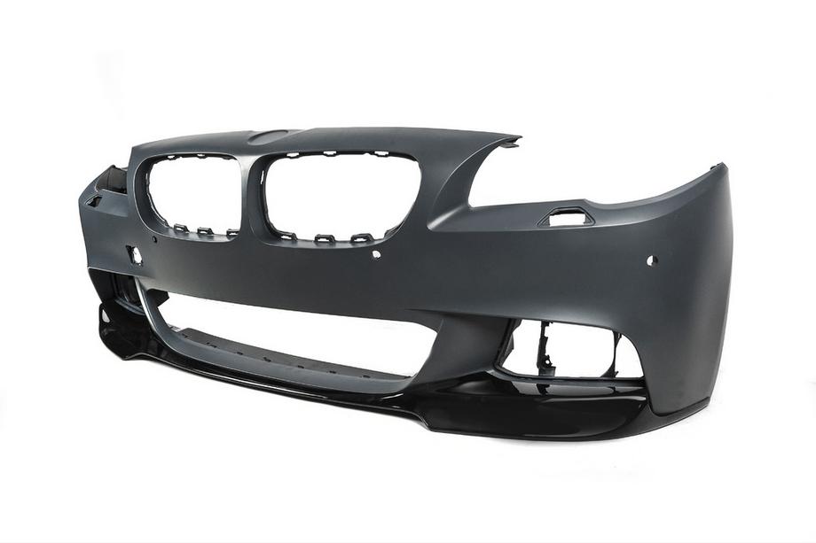 BMW 5. rad F10/F11 2010–2016 Predný nárazník lip spojler DPT Lip V-3 (pre M-Performance, lesklá čierna) Fotografia 13