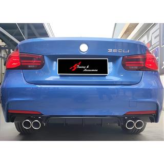 Zadný difúzor DPT V-2 (pre M Performance, lesklá čierna) BMW rad 3 F30/F31 2012–2019 fotografia 1