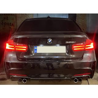 Zadný difúzor DPT V-3 (pre M Performance, čierny lesk) BMW rad 3 F30/F31 2012–2019 fotografia 3