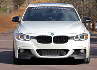 BMW rad 3 F30/F31 2012–2019 Líšta predného nárazníka DPT Flap (pre M-Performance, čierna lesklá) fotografia 1