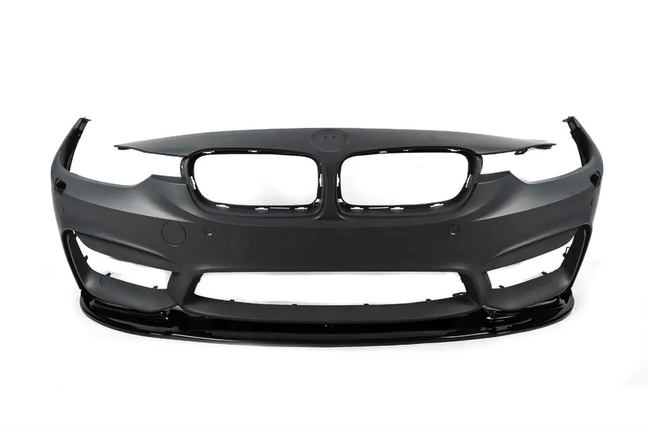 BMW rad 3 F30/F31 2012–2019 Predný nárazníkový lip DPT Lip V-1 (pre M3, čierny lesk) Fotografia 12