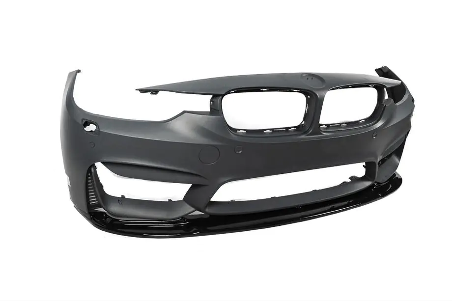 BMW rad 3 F30/F31 2012–2019 Predný nárazníkový lip DPT Lip V-1 (pre M3, čierny lesk) Fotografia 13