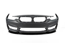 BMW rad 3 F30/F31 2012–2019 DPT Lip V-2 lip spojler predného nárazníka (Pre M3, lesklá čierna) fotografia 8