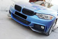 BMW 4 séria F32/F33/F36 2012–2020 Lip predného nárazníka DPT Flap V-1 (pre M-Technic, lesklá čierna) fotografia 3