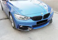 BMW 4 séria F32/F33/F36 2012–2020 Lip predného nárazníka DPT Flap V-1 (pre M-Technic, lesklá čierna) fotografia 4
